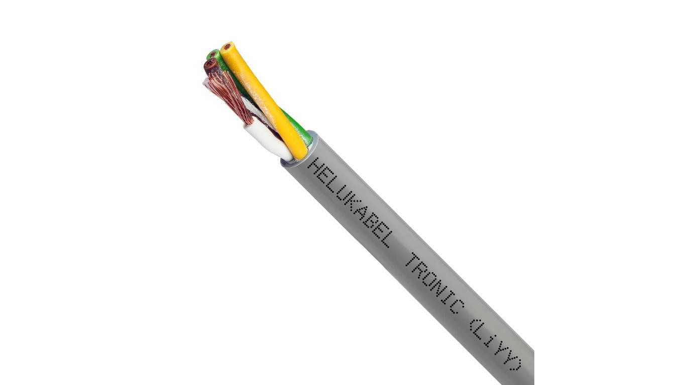 Kabel sterowniczy TRONIC LIYY 4x0,34mm2 szary 500V olejoodporny linka Helukabel /100m/