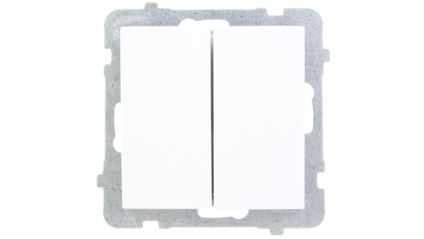 AS Łącznik schodowy podwójny biały ŁP-10G/m/00