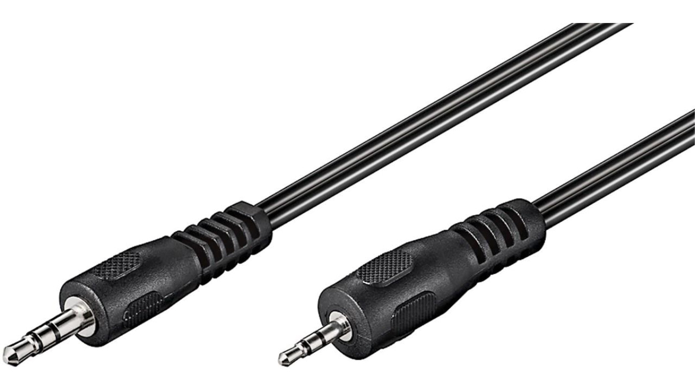Kabel przejściowy audio AUX, 3,5 mm na 2,5 mm stereo - Długość kabla 2 m
