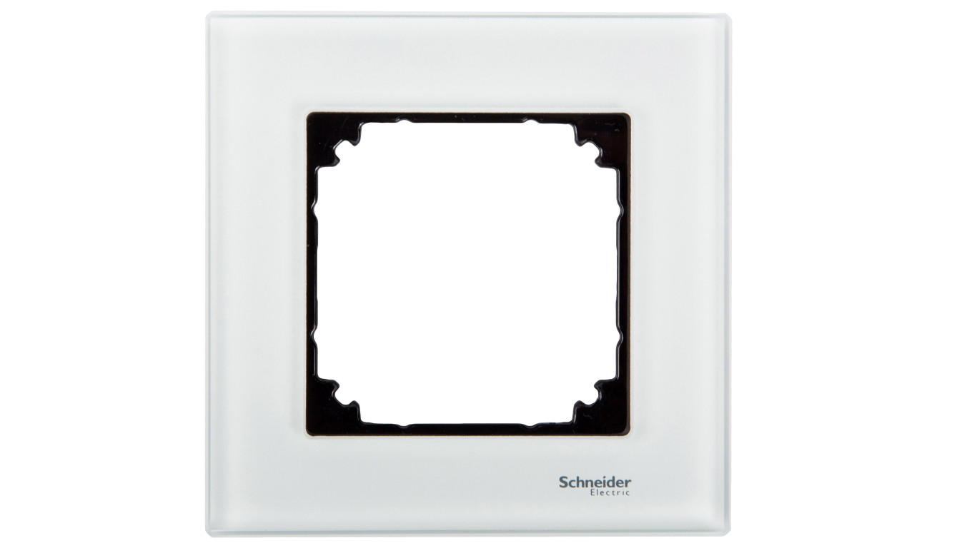 Merten M-Elegance Ramka pojedyncza szklana brylantowy biały MTN404119