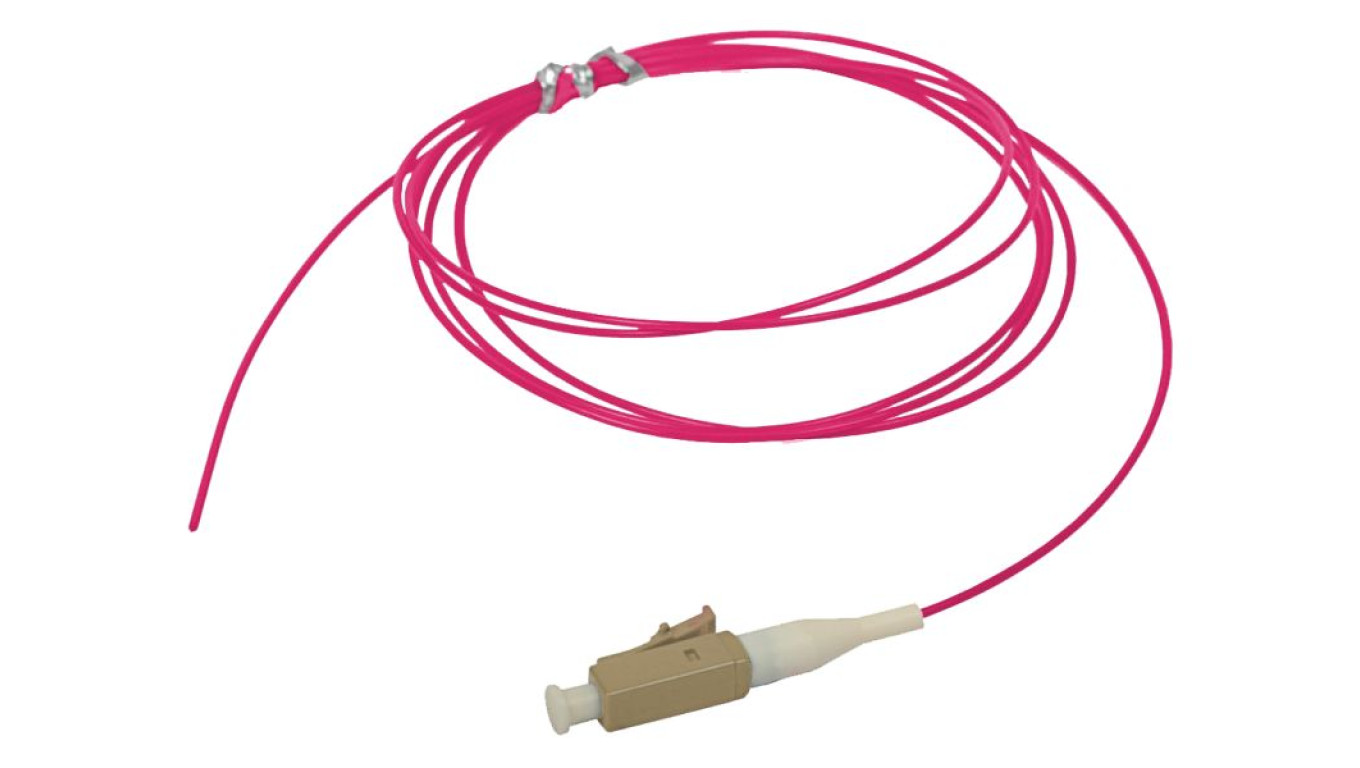 Pigtail MM OM4 1G 50/125 wtyk LC dł. 2 m FOI-LC-5MM-2-4