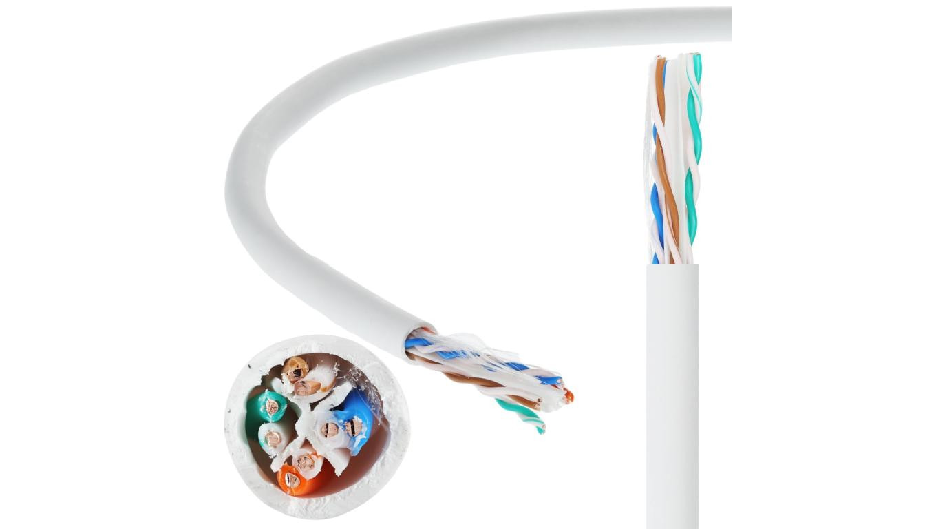 Kabel UTP kat.6 U/UTP 4x2x0,55 LSZH SecurityNET /500m/