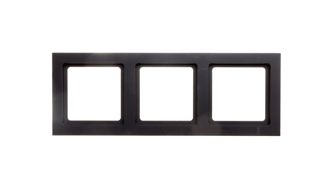 Berker Q.3 Ramka potrójna antracyt, aksamit 10136096