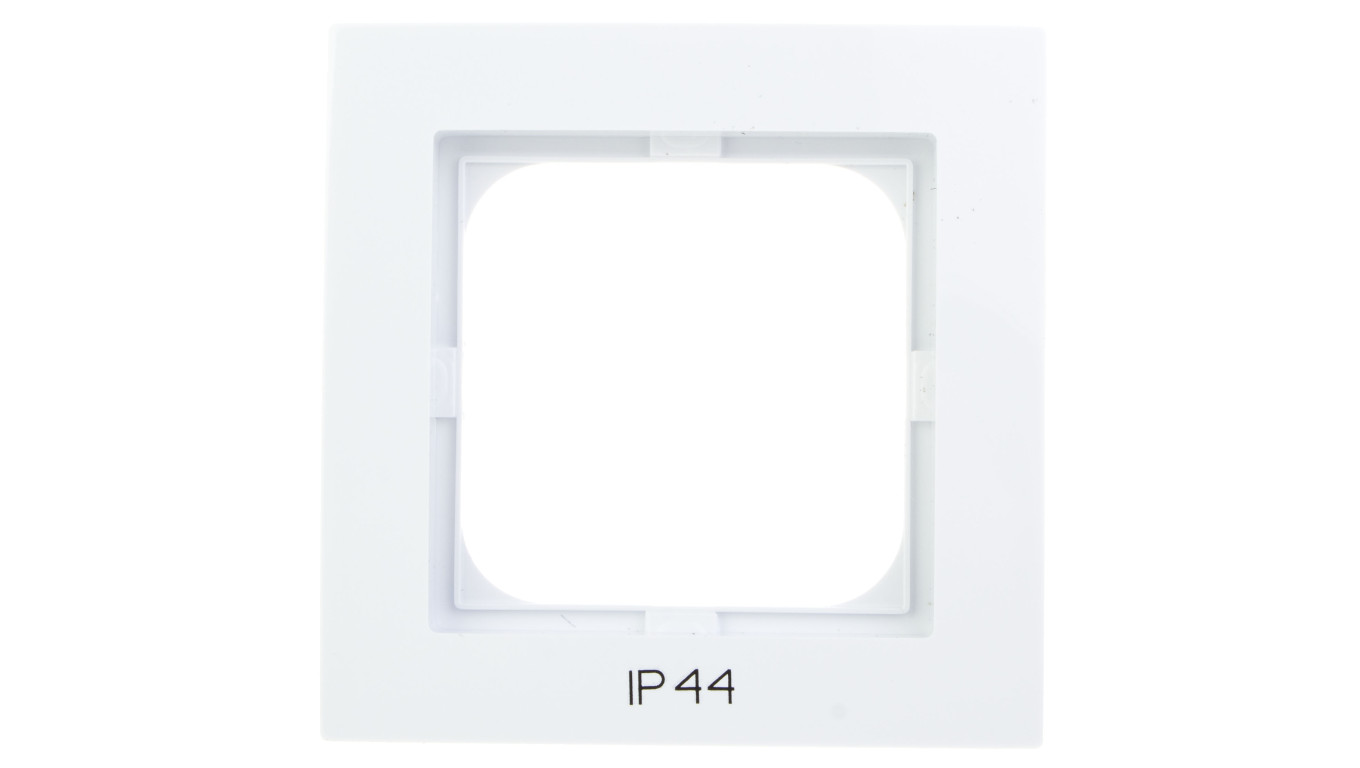 AS Ramka pojedyncza do łączników IP44 biała RH-1G/00