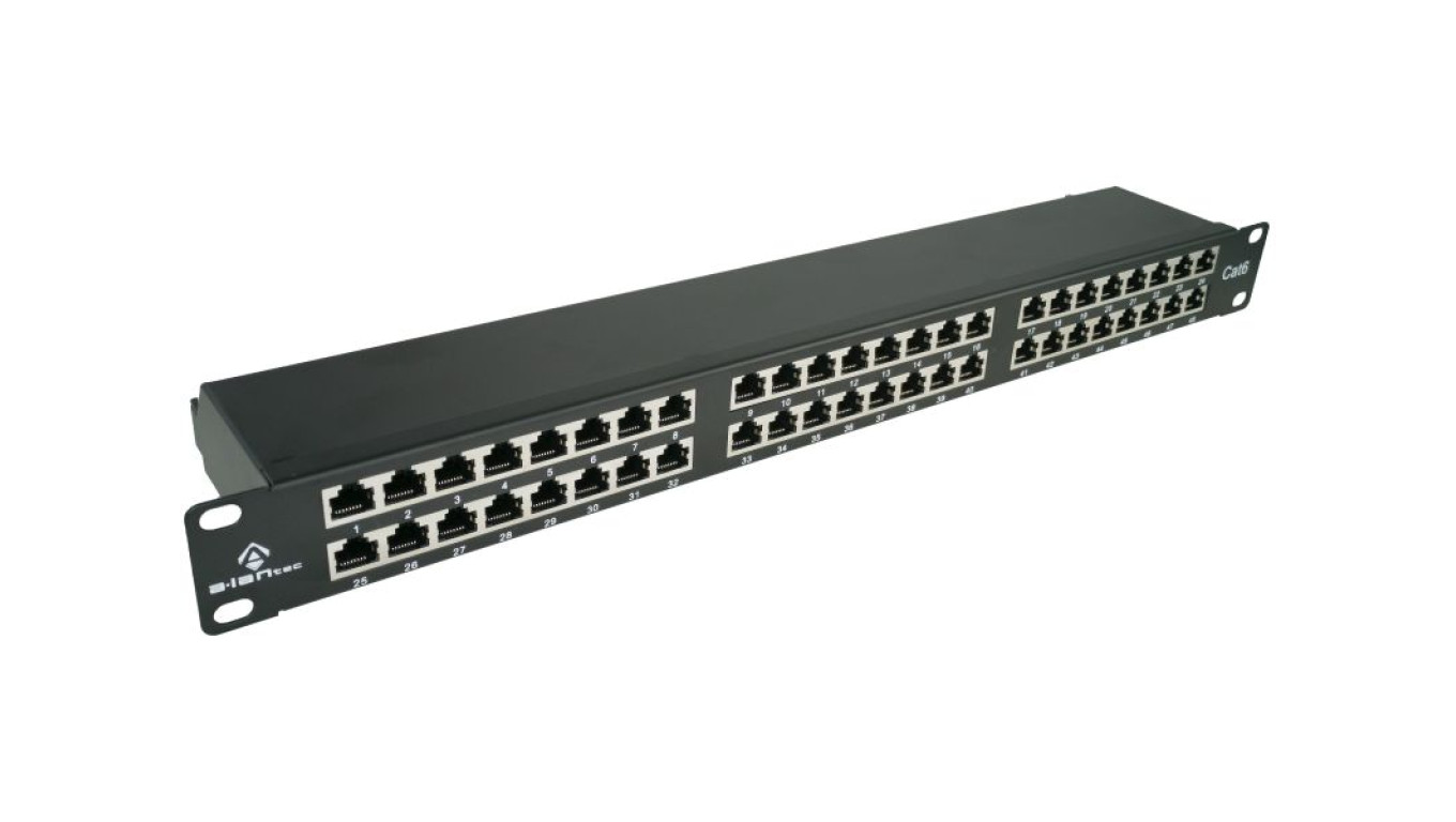Patch panel STP kat.6, 48 portów, IDC PK050