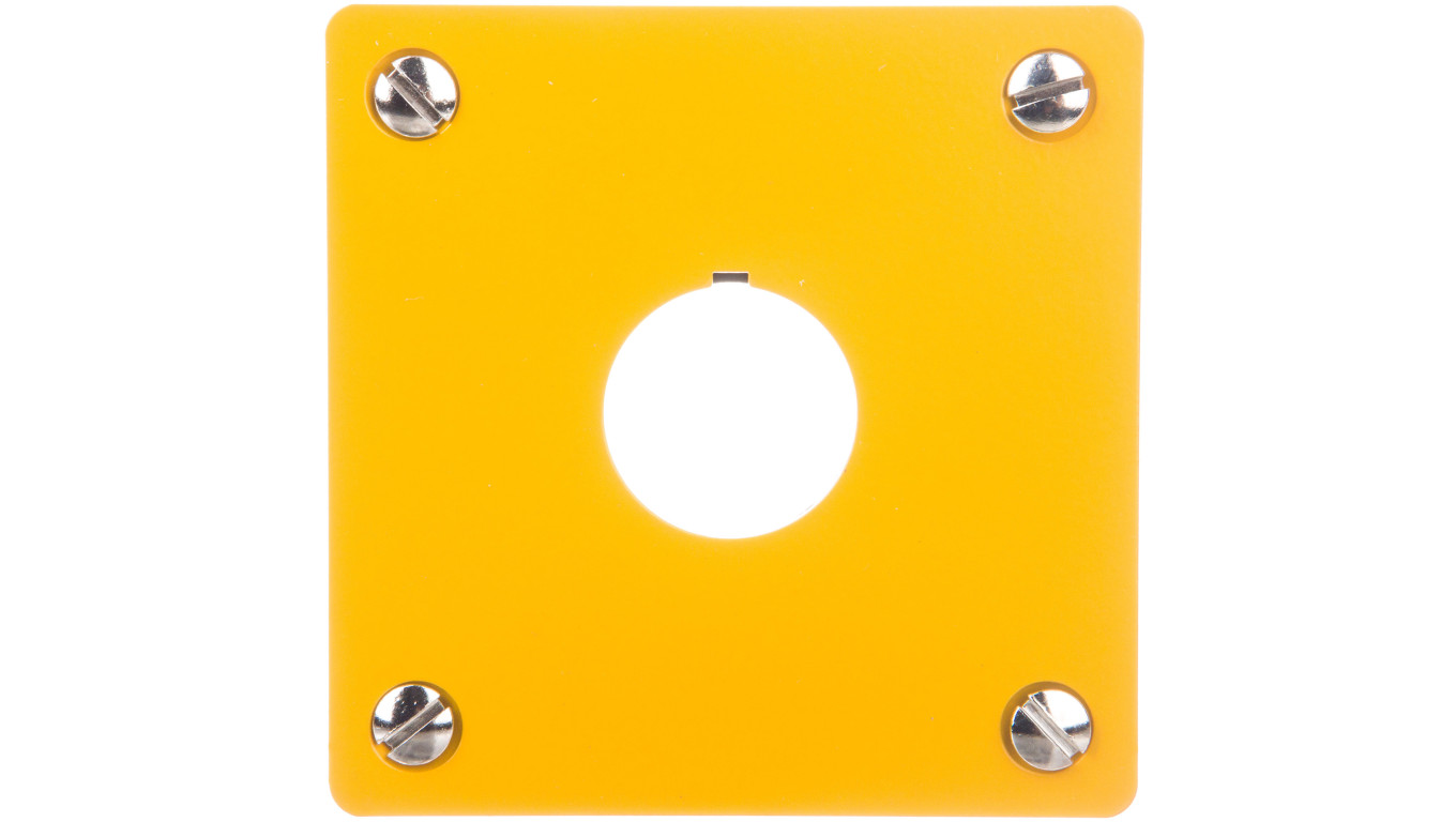 Płyta czołowa do montażu podtynkowego 1-otwór (żółta) 22mm M22-EY1 216542