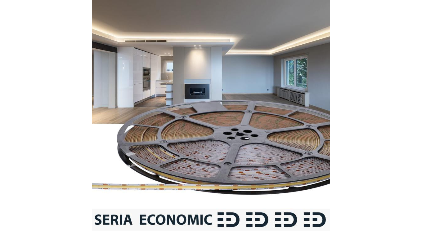 Taśma Economic 24V COB 528led 4000K 700lm Ra90 (50)