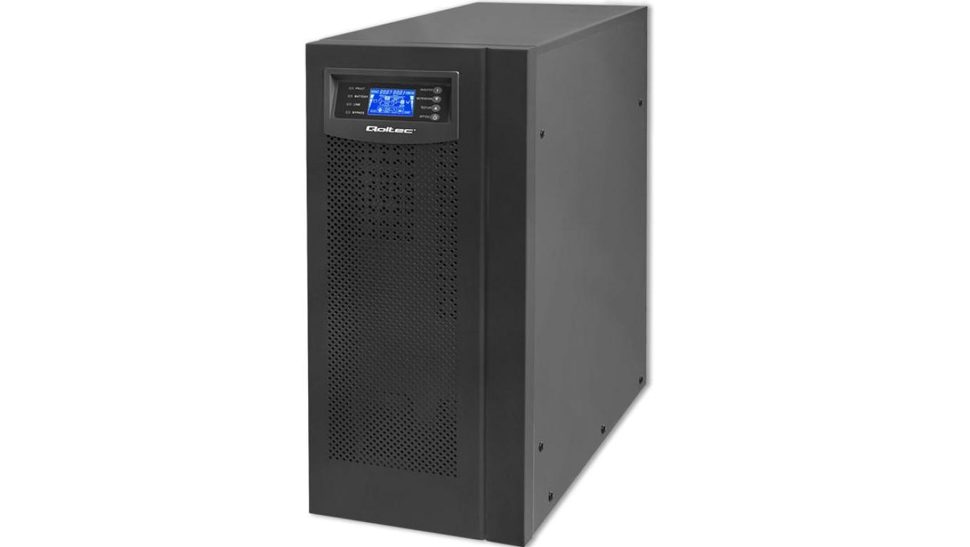 Qoltec Zasilacz awaryjny UPS On-line Pure Sine Wave 6kVA 4.8kW LCD USB