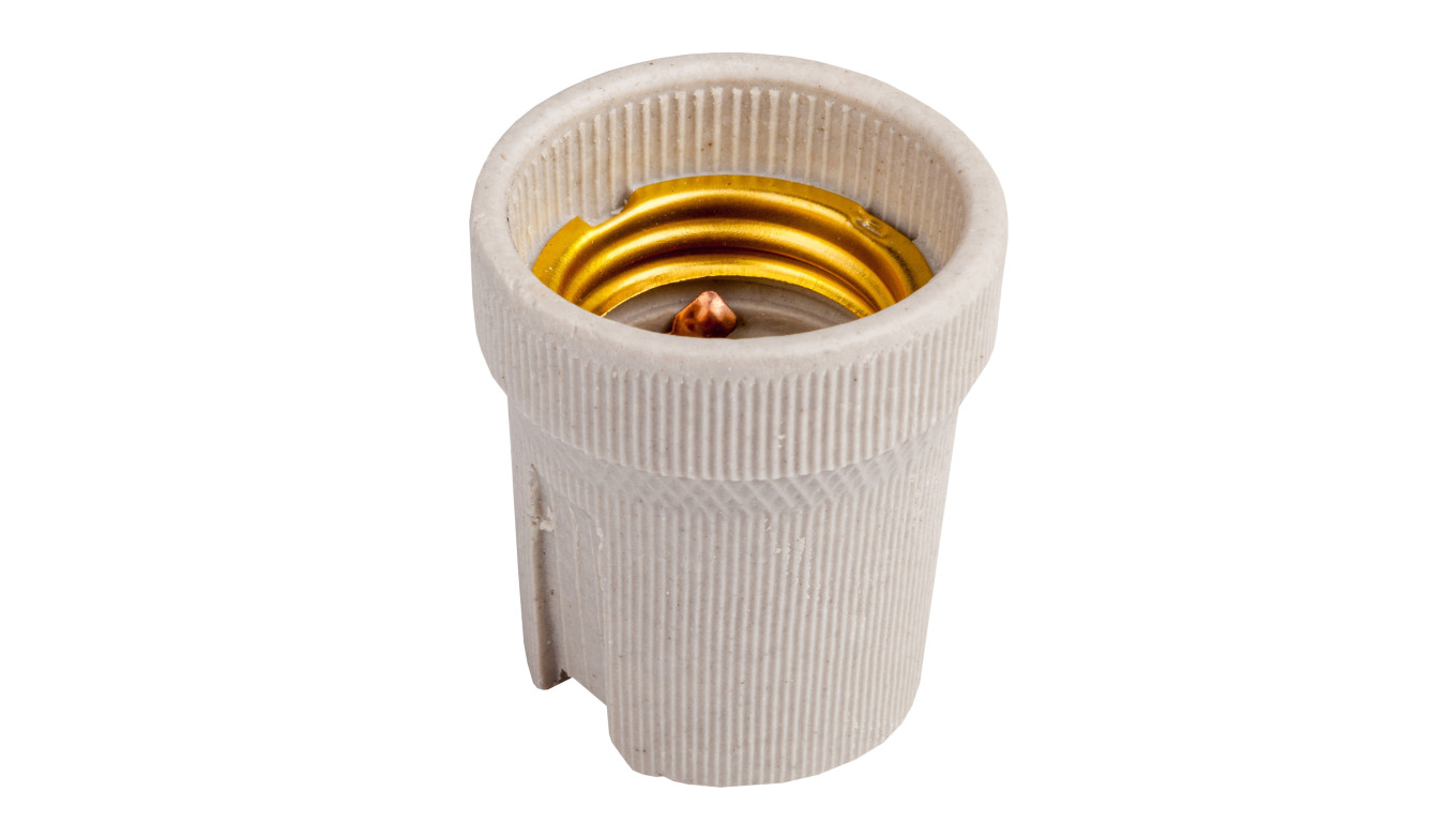 Oprawka do żarówek gniazdo E27 duży gwint ceramiczna HLDR-E27 02160