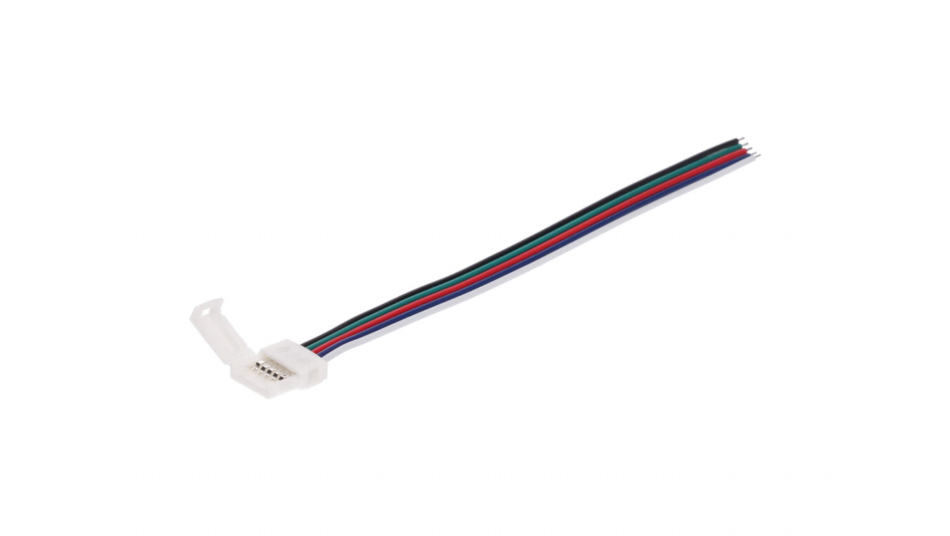 Złączka do taśmy led rgbw 10mm taśma-przewód