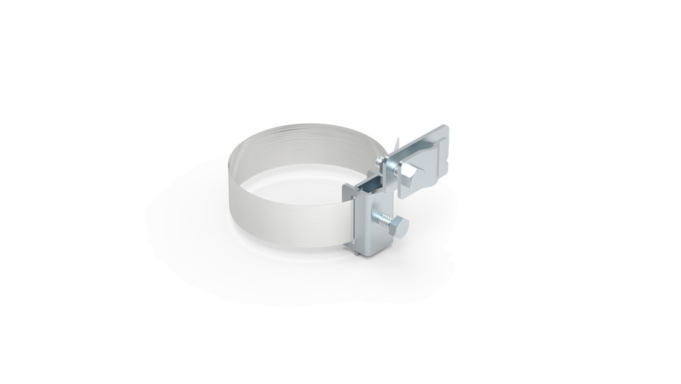 Obejma uniwersalana do rury spustowej fi 80-160mm nierdzewna 64.2/U NI /96432205/