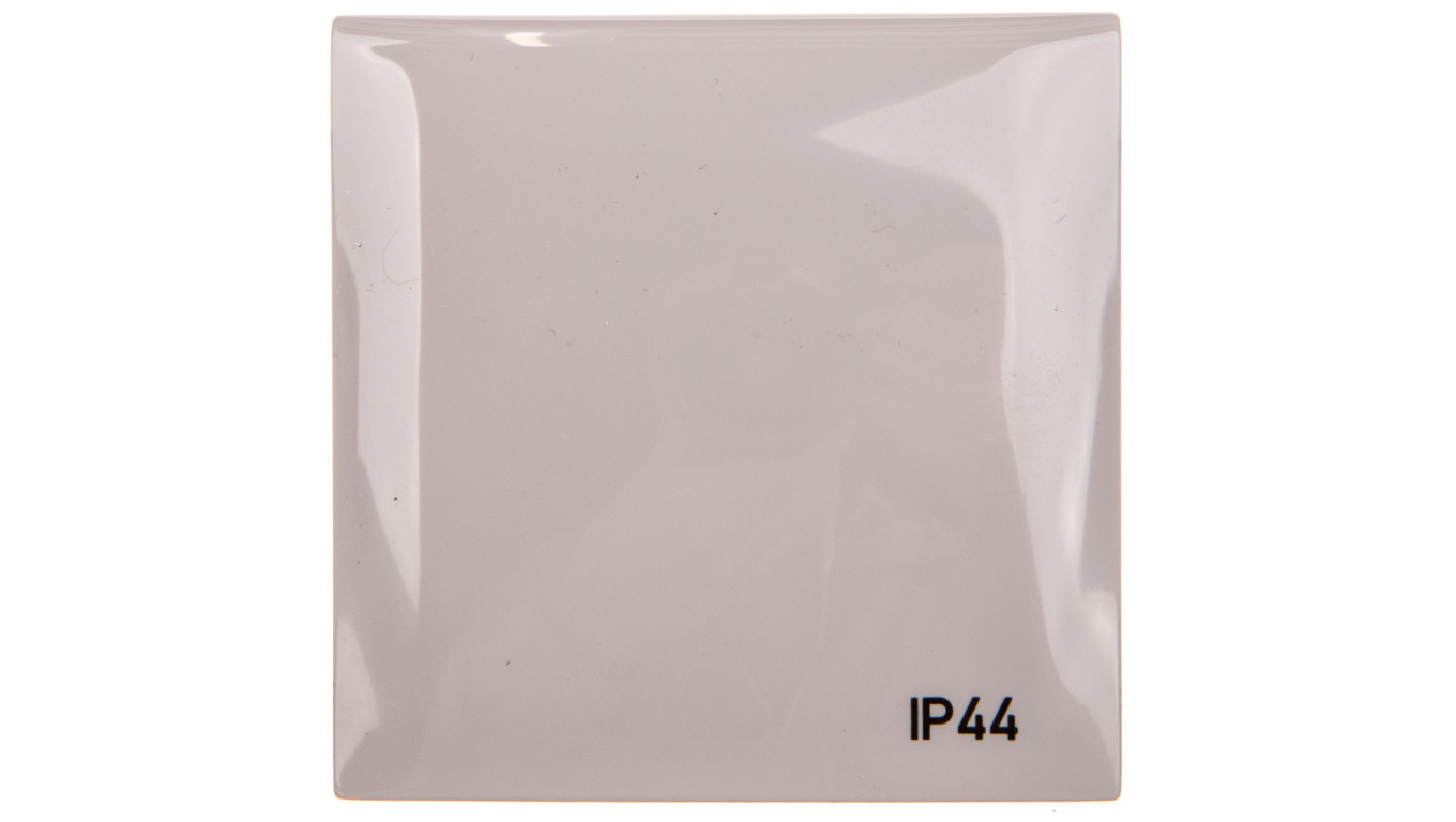 Integro Flow Ramka pojedyncza z pokrywą z nadrukiem IP44 szara 918282597