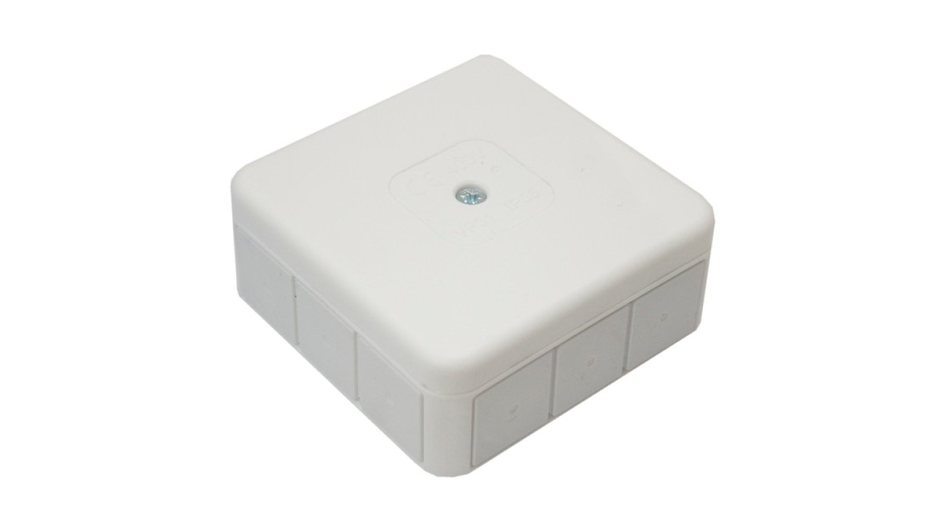 Puszka n/t instalacyjna 85x85x37 pusta biała 400V IP55 ViPlast 031-01
