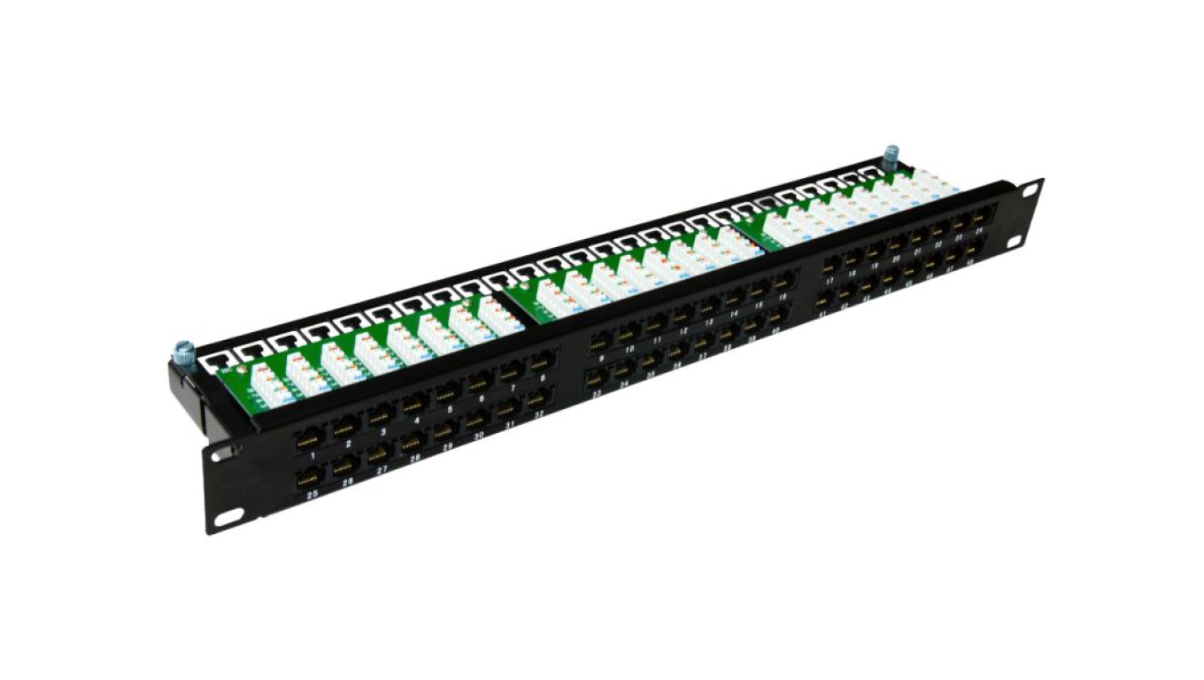 Patch panel OPTIMUM UTP kat.6 48 portów LSA 1U PK030