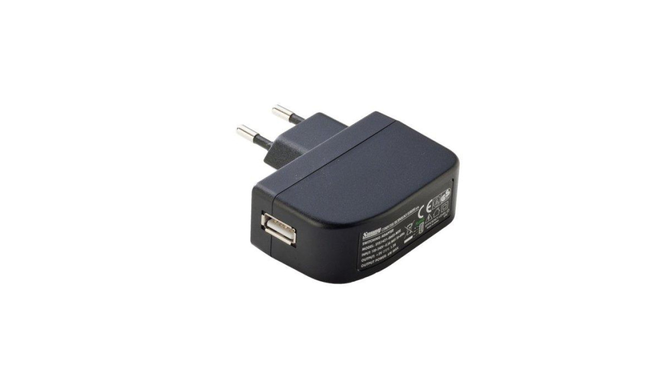 Zasilacz wtyczkowy 5V 1,2A 6W EU USB wtyk SYS1638-0605USB