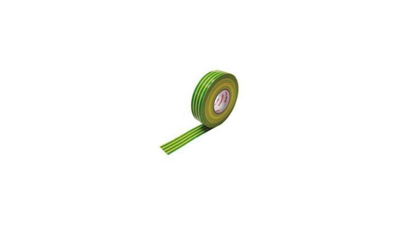 Taśma izolacyjna PVC, 328 0.18-19-20 żółto-zielona, 416780