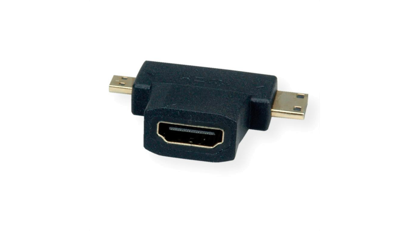 VALUE Adapter T HDMI, HDMI - HDMI Mini + HDMI Micro