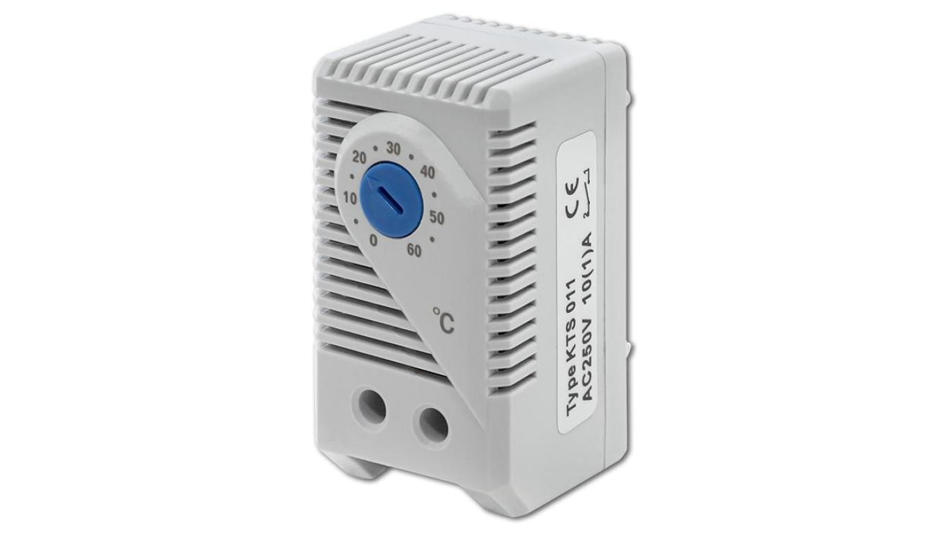 Qoltec Termostat zamykający 10A DIN 35