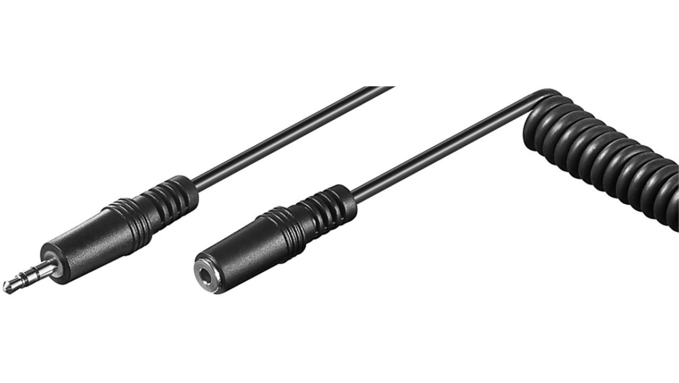 Przedłużacz do słuchawek 3,5 mm, Kabel spiralny