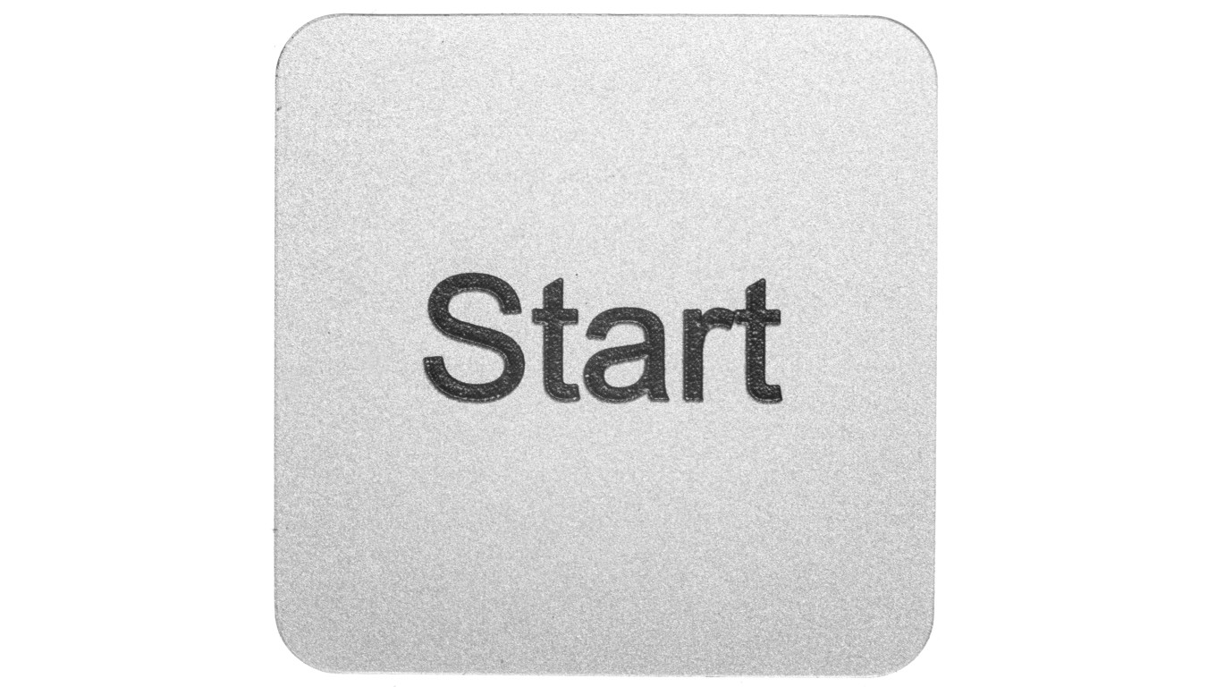 Etykieta samoprzylepna do kaset 22x22mm srebrna inskrypcja /Start/ SIRIUS ACT 3SU1900-0AF81-0DT0