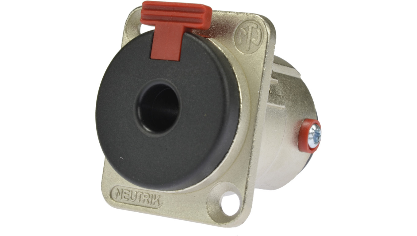 NEUTRIK Gniazdo tablicowe panelowe instrumentalne Jack 6,3mm Stereo posrebrzane NJ3FP6C