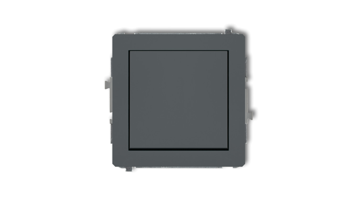 DECO Łącznik jednobiegunowy grafitowy mat 28DWP-1