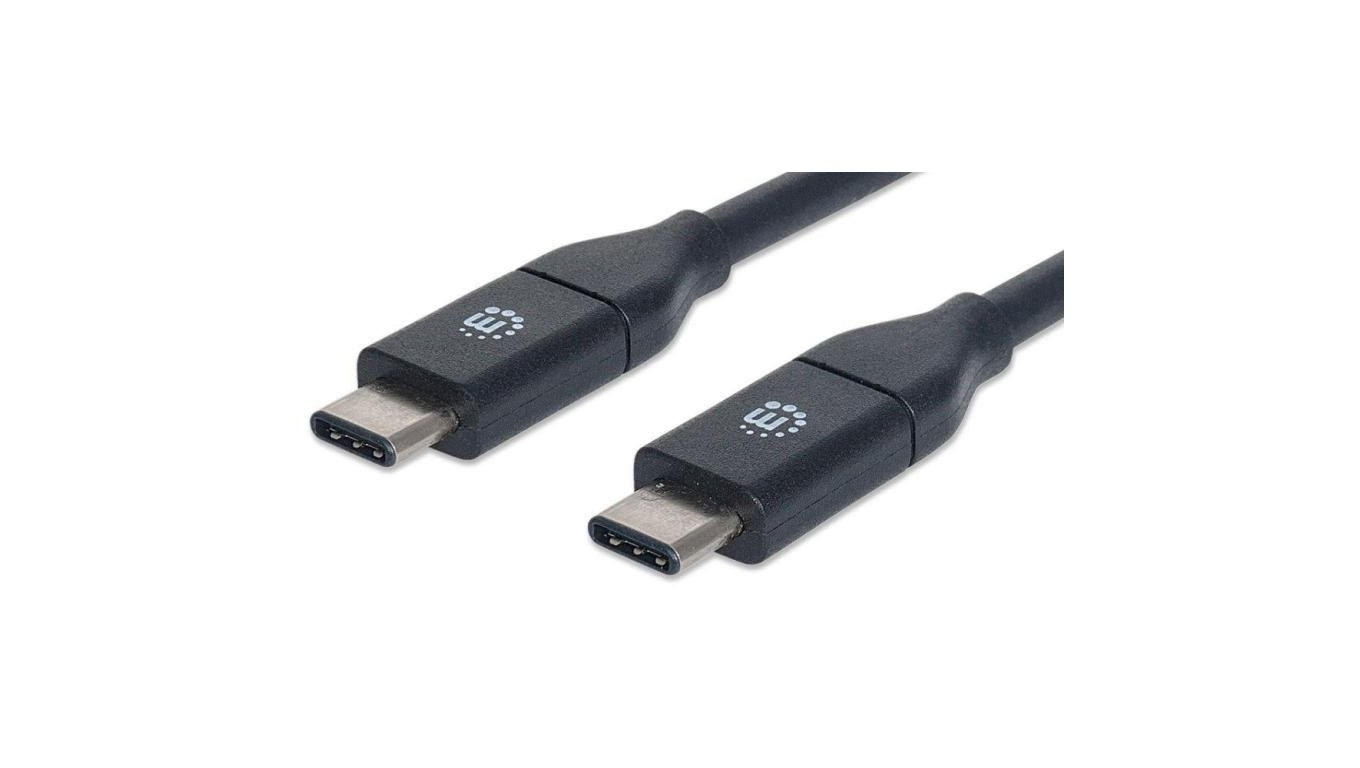 Kabel USB-C 3.2 Gen2 Typ-C M/M 1m 60W 3A 10Gbps Czarny