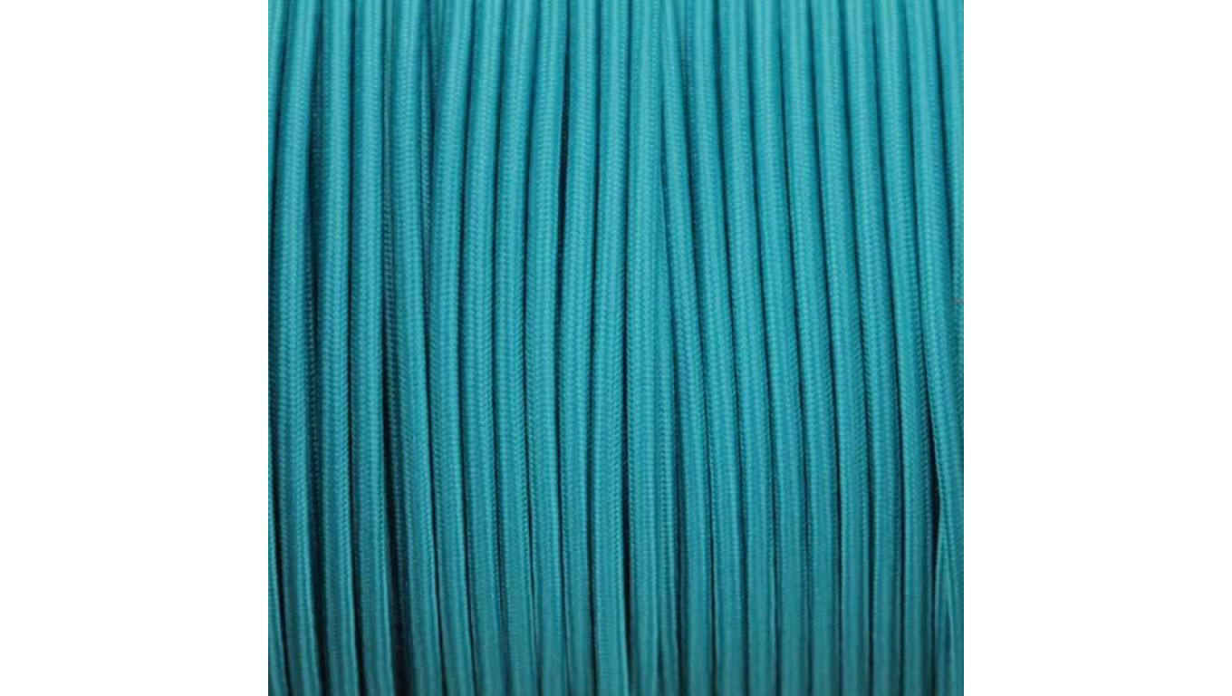 Kabel 2 żyłowy niebieski 2x0,75mm2 - 1m w oplocie