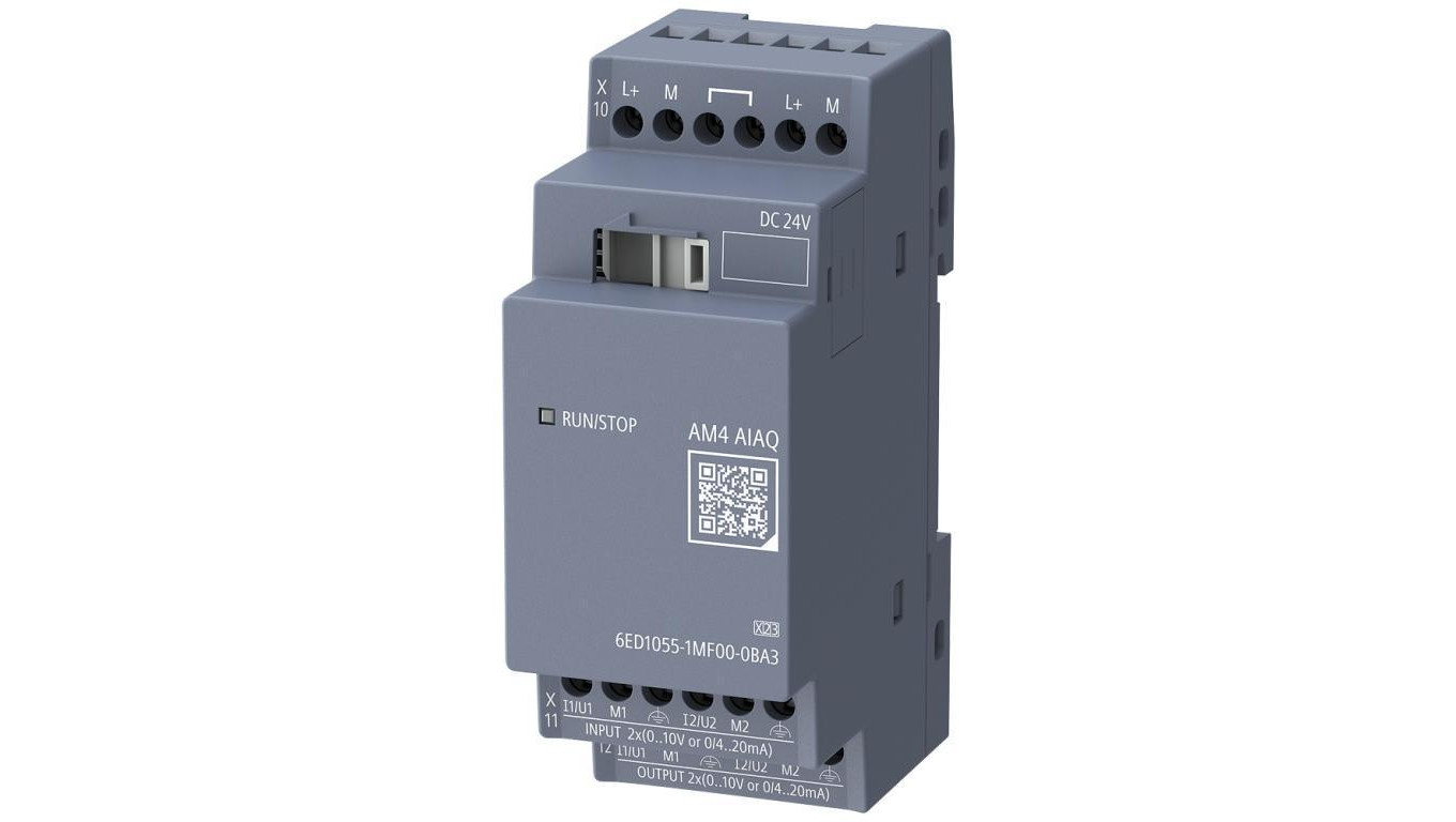 Moduł rozszerzeń AM4 AI/AQ 24V DC 2AI/2AO 0-10V/0-20mA LOGO! 9 6ED1055-1MF00-0BA3
