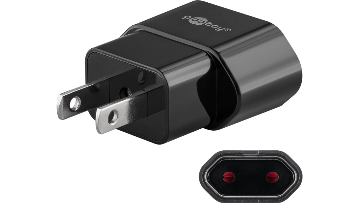 Adapter sieciowy US/Japonia, czarny