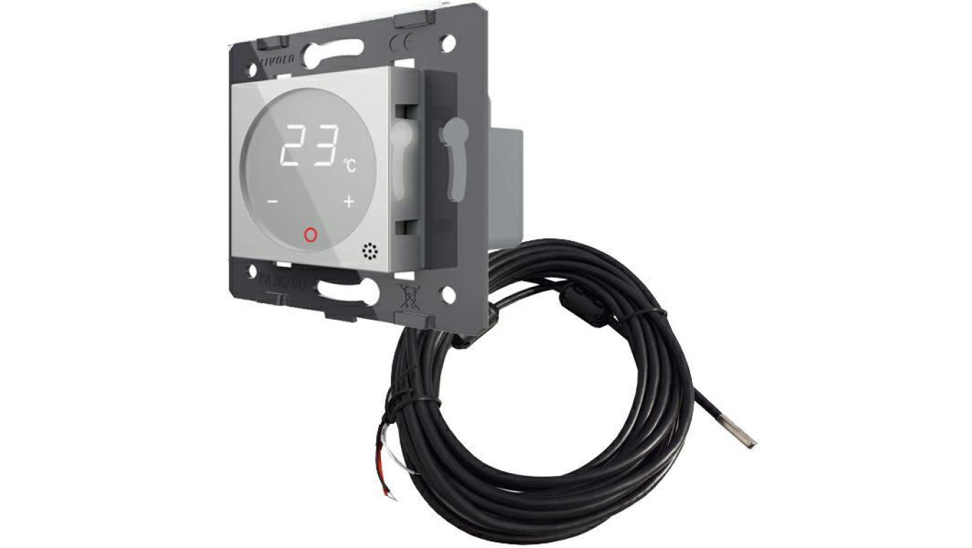 Livolo wkład termostatu pokojowego dotykowego szary z podłogowym czujnikiem temperatury