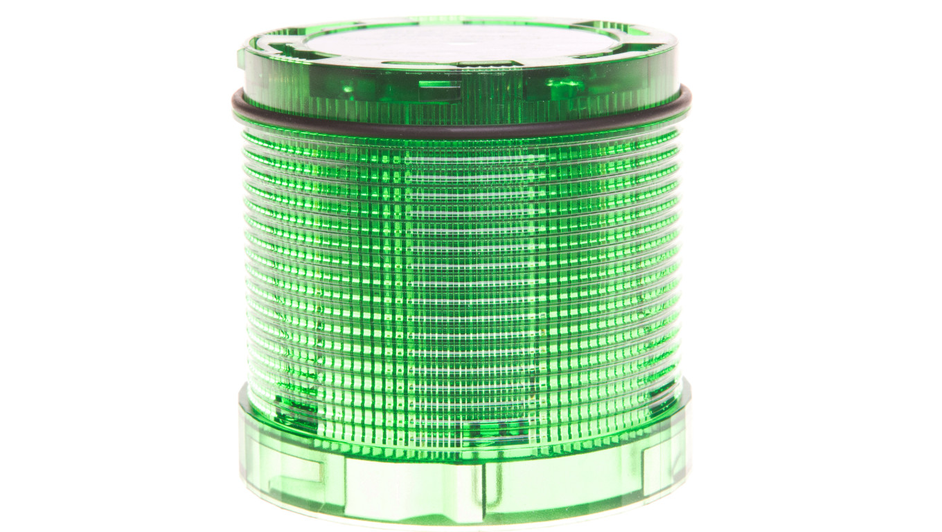 Moduł świetlny do kolumny sygnalizacyjnej 70mm LED zielony światło ciagłe 24V AC_DC IP65 8WD4420-5AC