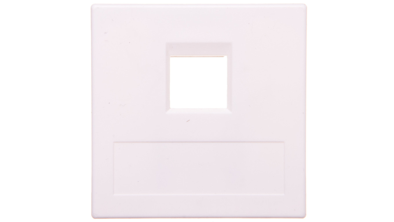 Simon Connect Płytka 1xRJ bez osłon uniwersalna czysta biel 50000185-030