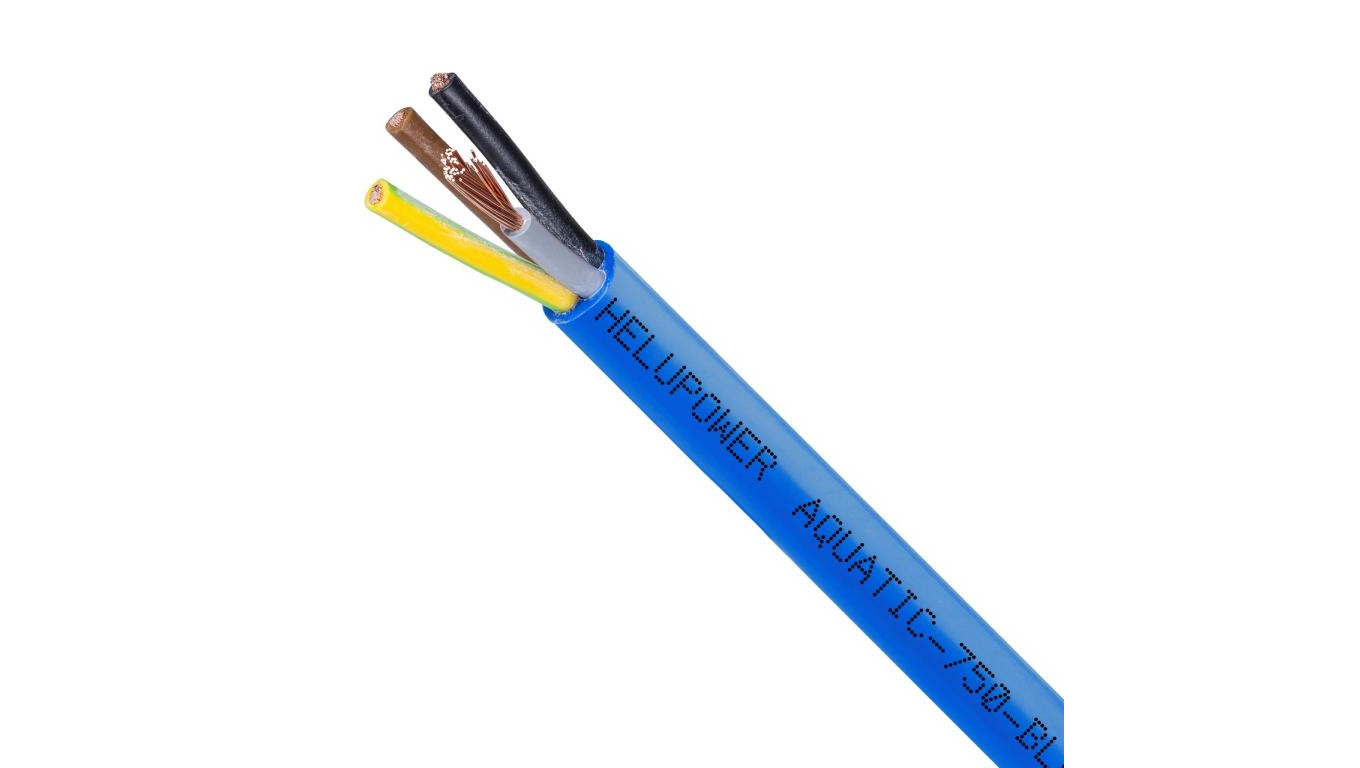 Przewód do pomp głębinowych HELUPOWER AQUATIC 4x2,5mm2 450/750V niebieski Helukabel /200m/