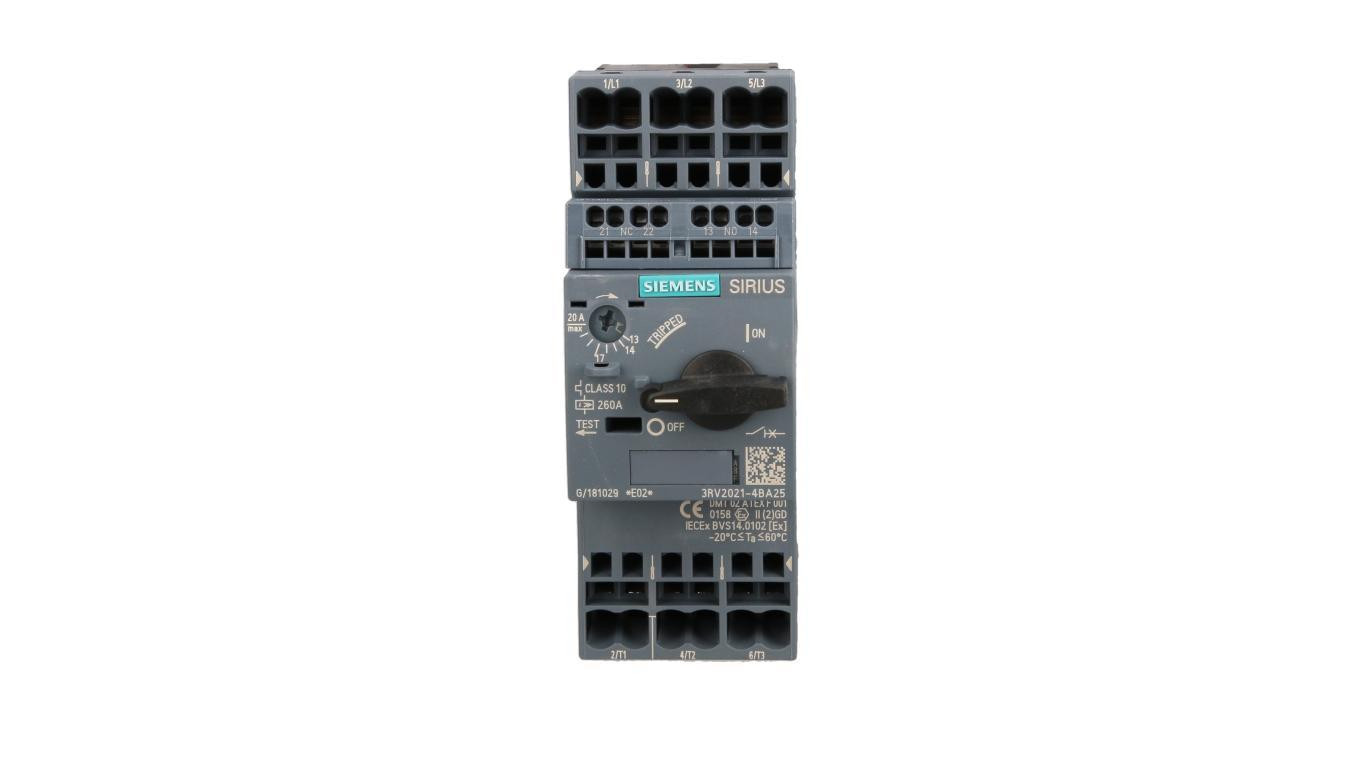 Wyłącznik silnikowy 3P 7,5kW 13-20A 1Z 1R S0 zaciski sprężynowe 3RV2021-4BA25