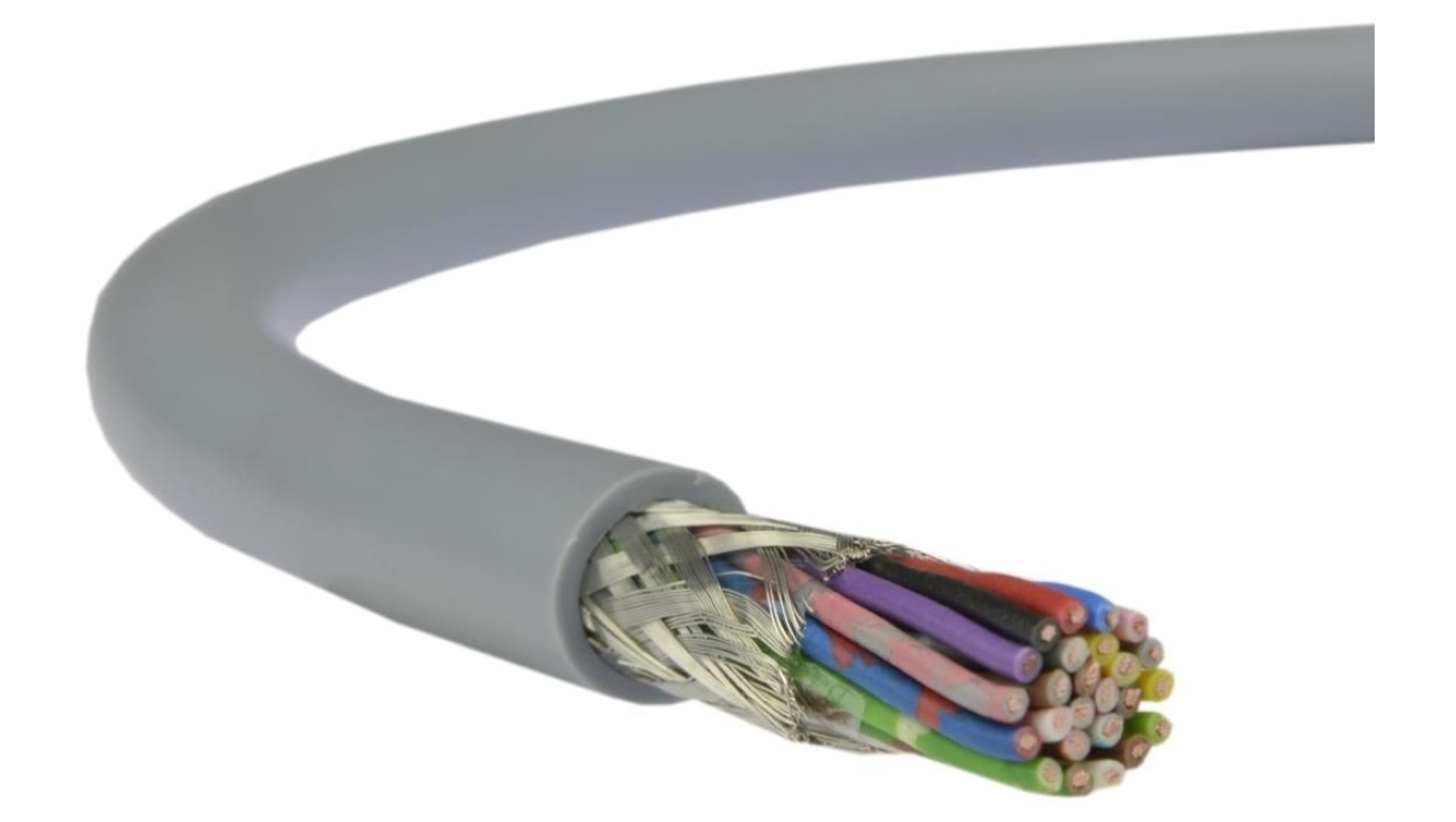 Przewód sterowniczy w ekranie LIYCY 300/300V 25x0,14 szary linka Technokabel /100m/