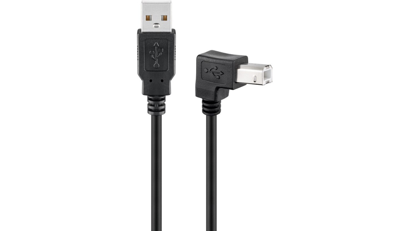 Kabel USB 2.0 Hi-Speed, Czarny - Długość kabla 1 m