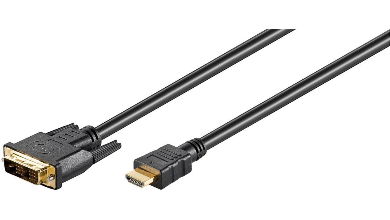 Kabel DVI-D/HDMI™, pozłacany - Długość kabla 2 m