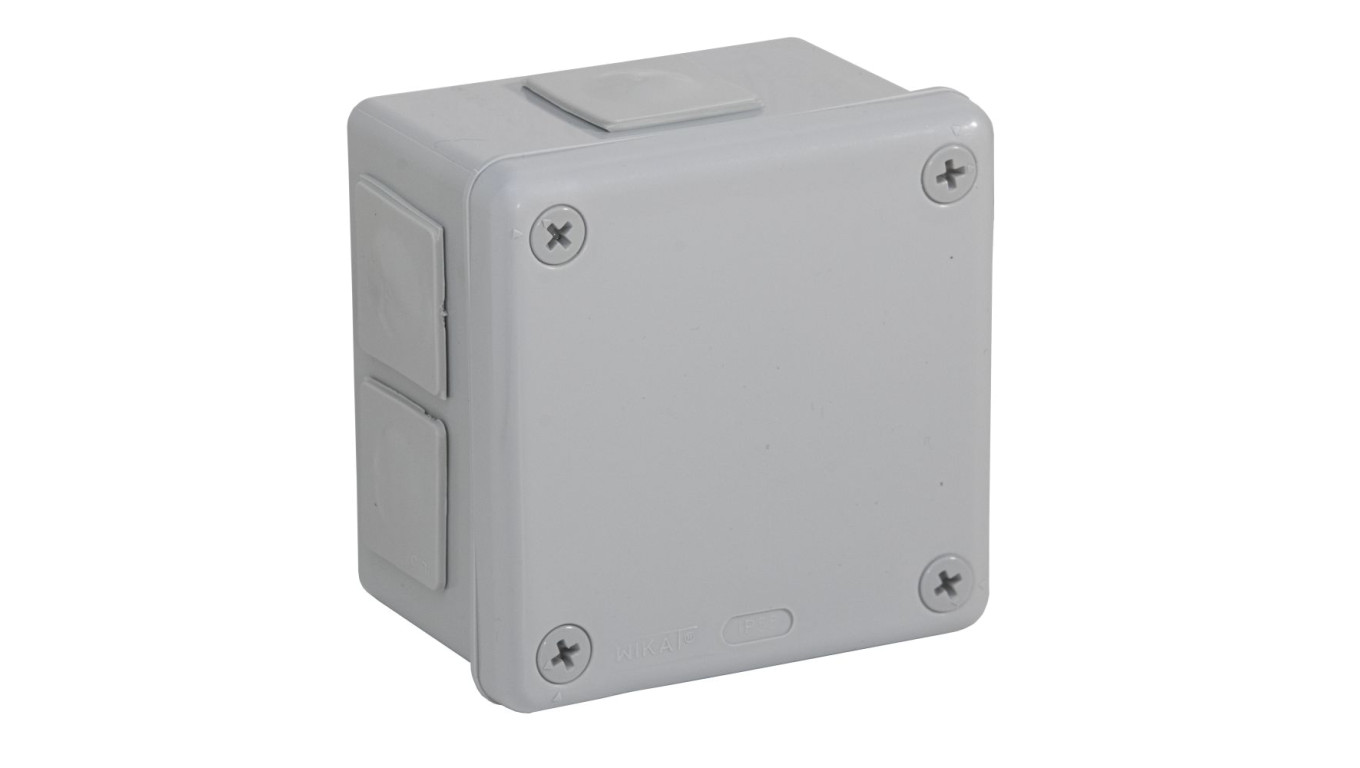 Puszka n/t herm. 98x98x65 popiel IP55 /10