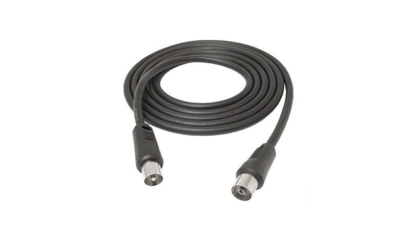 Kabel antenowy wtyk / gniazdo 1,5m czarny LB0158 LIBOX