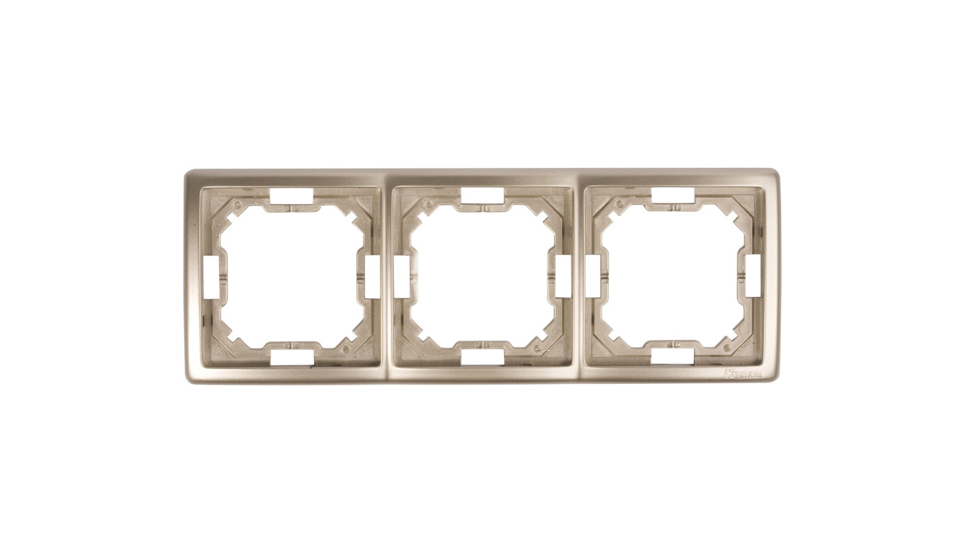 Simon Basic Standard Ramka potrójna uniwersalna satynowa BMR3/29