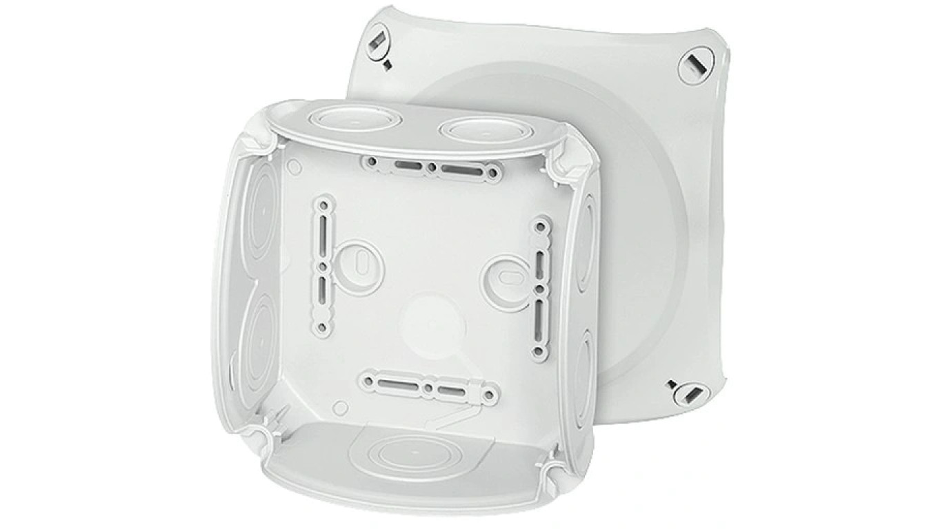 Puszka instalacyjna DK 0600 GZ natynkowa bez zacisków 130x130x77mm hermetyczna IP66 szara HENSEL