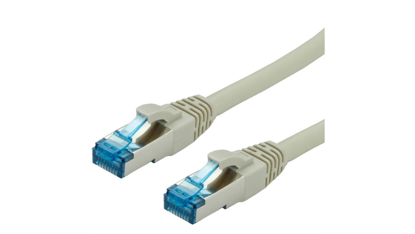 VALUE Kabel krosowy Kat.6A (klasa EA) S/FTP (PiMF), LSOH, szary, 1,5 m