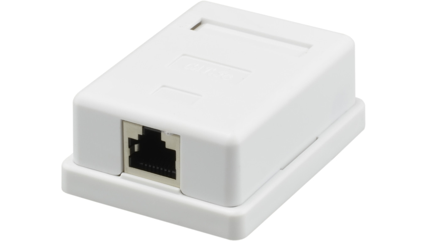 Gniazdo natynkowe 1xRJ45 kat.5e FTP NEKU