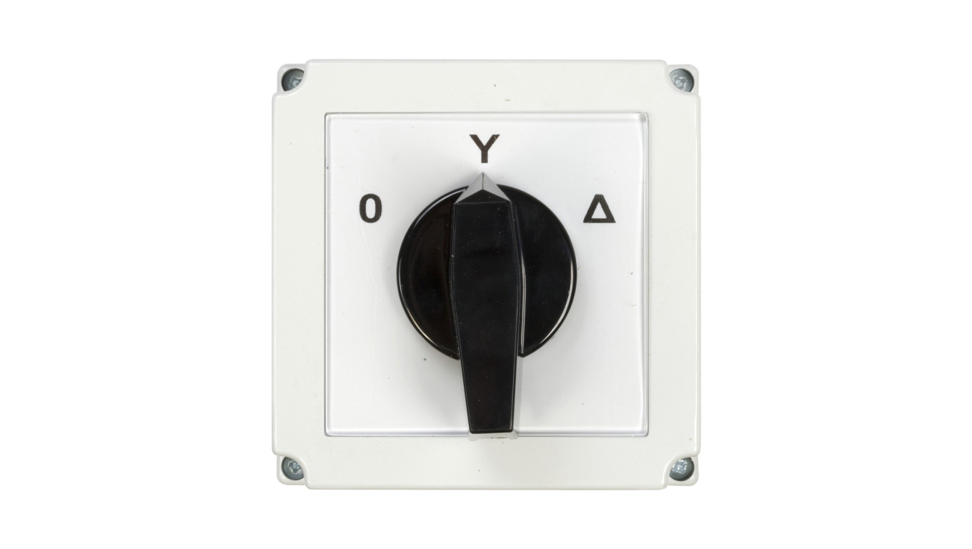 Łącznik krzywkowy gwiazda-trójkąt 3P 40A w obudowie 4G40-12-PK R214 63-840591-041
