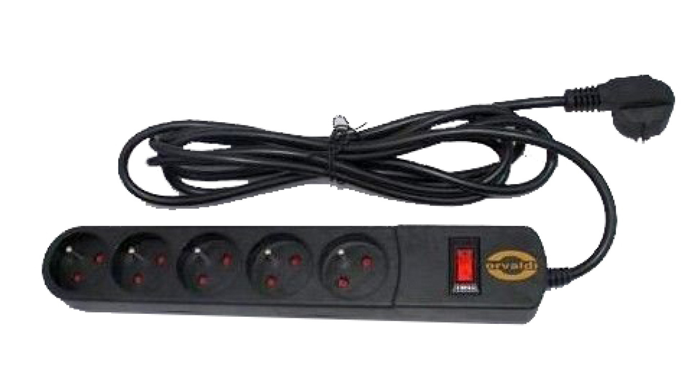 Listwa zasilająca przeciwprzepięciowa Orvaldi ORV 5 3m AP5-3m