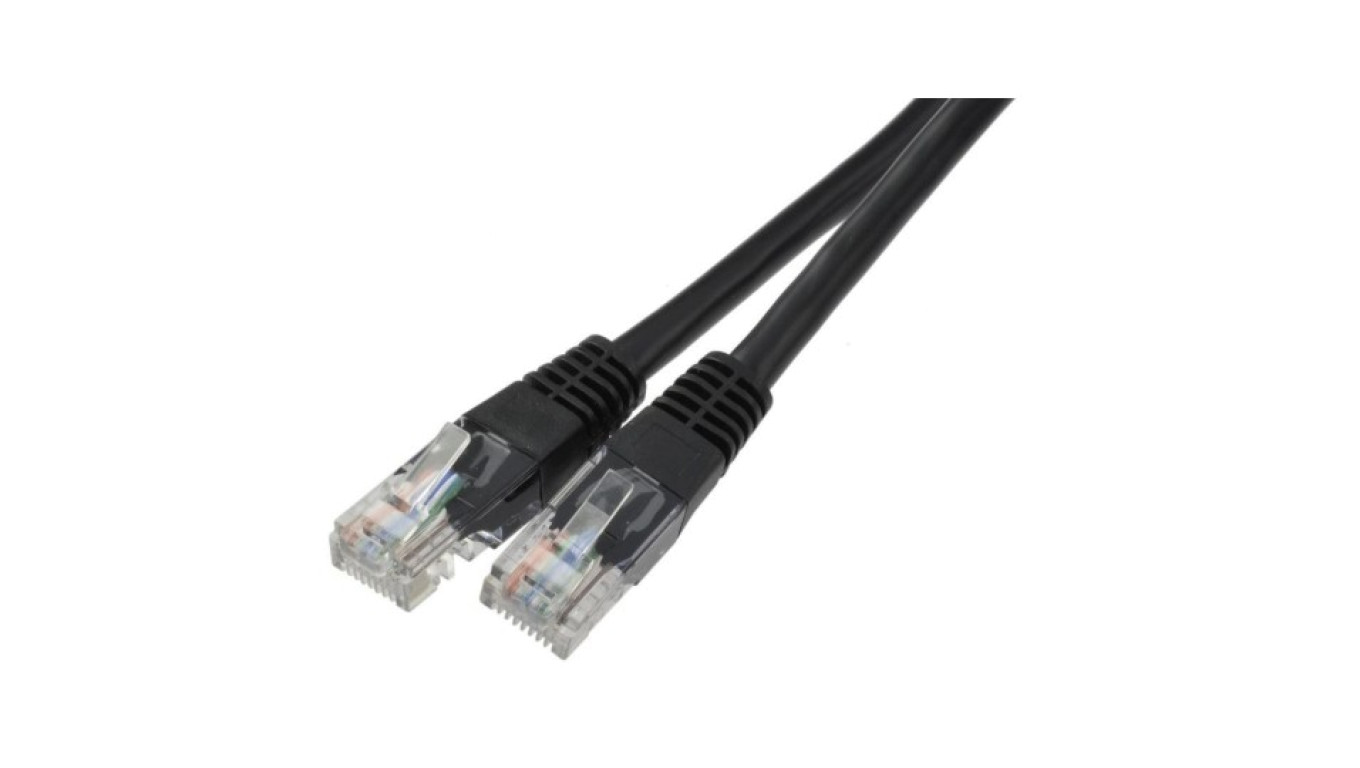 Patchcord UTP kat.6 kabel sieciowy LAN 2x RJ45 linka czarny 7m