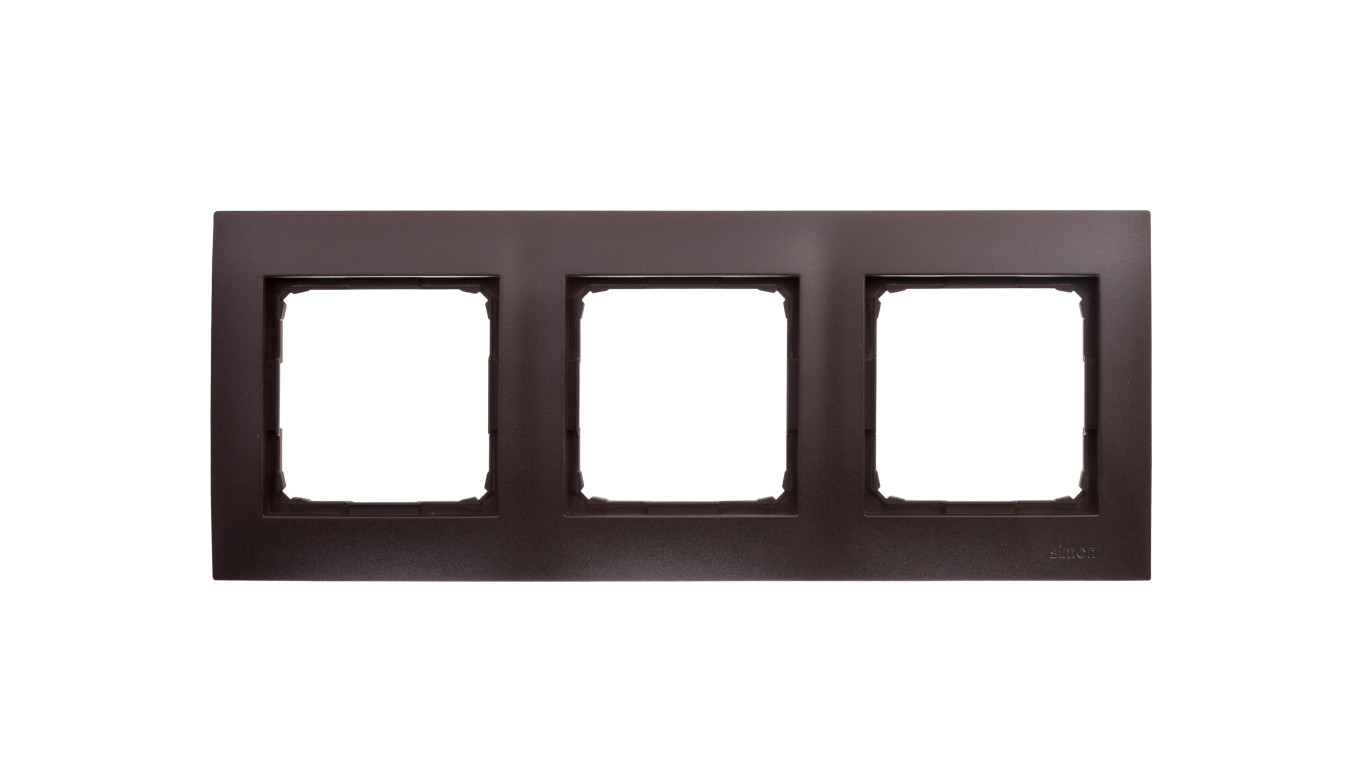 Simon 54 Premium Ramka potrójna brąz mat DR3/46