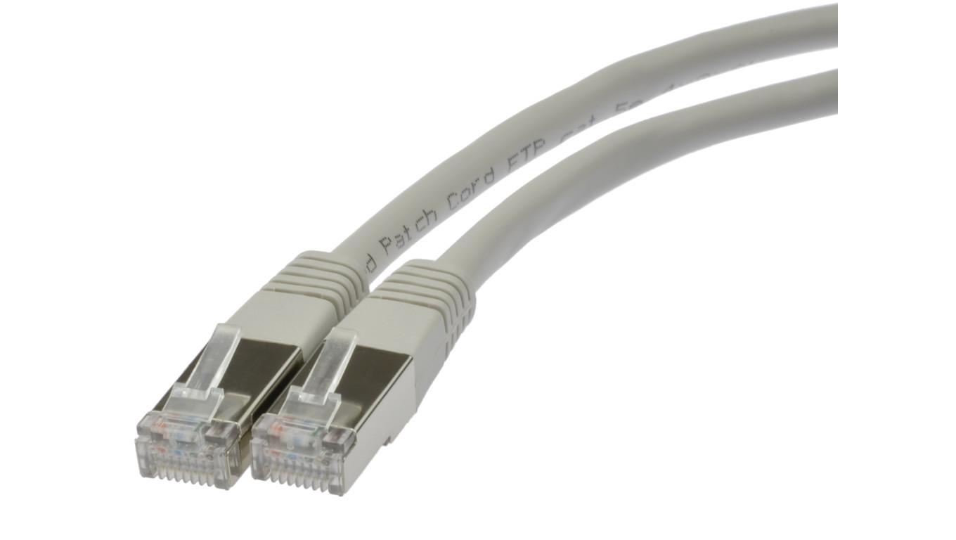 Patchcord FTP kat.5e kabel sieciowy LAN 2x RJ45 linka szary 1m NEKU