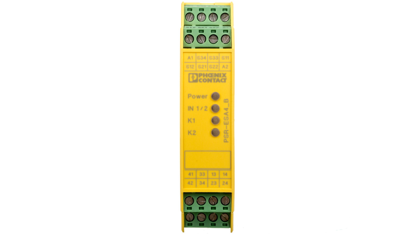 Przekaźnik bezpieczeństwa 24V AC/DC, do SIL 3, kat. 4 PLe, do zatrz. awaryjnego i drzwi bezpieczeństwa